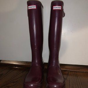 Hunter Boots Women's Original Tall Gloss Rain Boot
